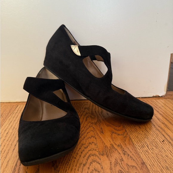 Anyi Lu Shirlee Black Suede Mary Jane Shoe (MADE IN ITALY) - Picture 10 of 14